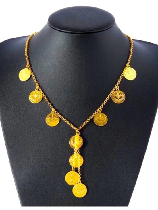 . Jewelry - VANTAGE COIN TASSEL NECKLACE